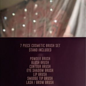 Sleeping mask with make up brushes! Super cute!